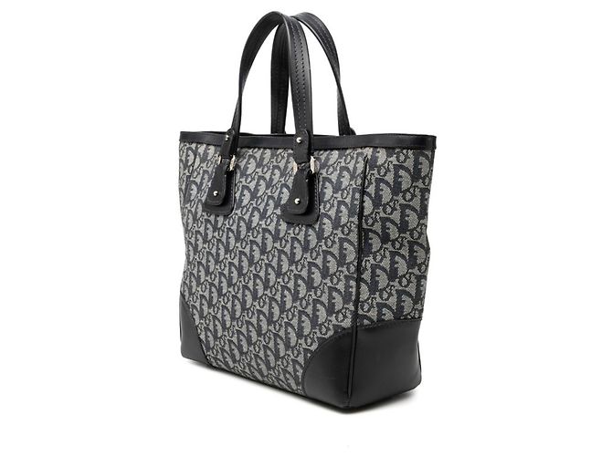 Borsa Tote Christian Dior Dior Trotter Blu navy - vista 2