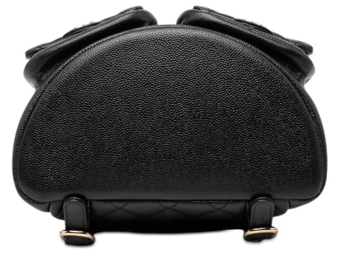 Mochila Chanel Triple Coco Mark Matelassé Chain Negro - vista 3