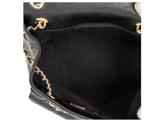 Mochila Chanel Triple Coco Mark Matelassé Chain Negro - vista 4