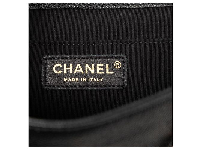 Mochila Chanel Triple Coco Mark Matelassé Chain Negro - vista 5
