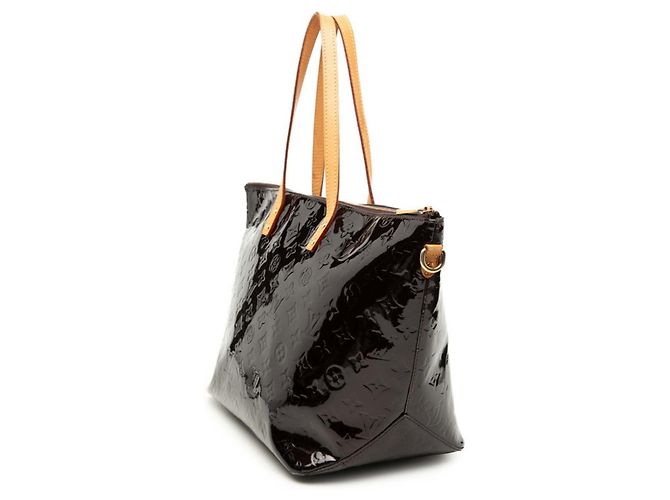 Borsa Tote Louis Vuitton Monogram Vernis Bellevue GM Bordò Porpora - vista 2