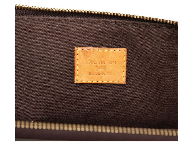 Borsa Tote Louis Vuitton Monogram Vernis Bellevue GM Bordò Porpora - vista 5