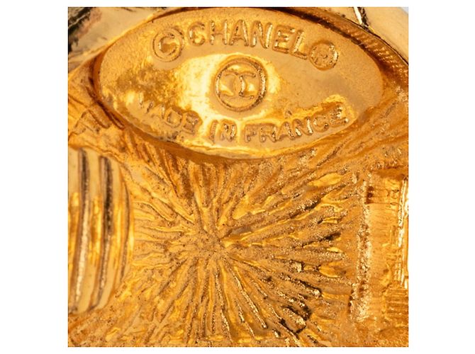 Timeless Orecchini a clip Chanel Coco Mark Vintage D'oro - vista 3