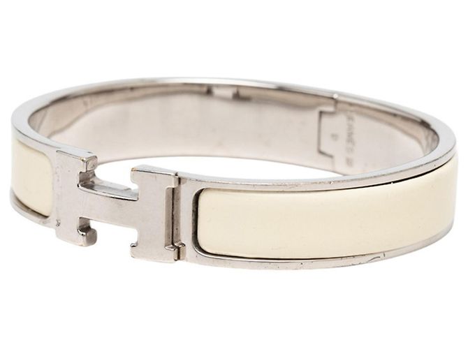 Hermès Pulsera Click H PM Hermes Plata Crudo - vista 2