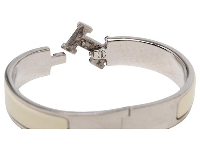 Hermès Pulsera Click H PM Hermes Plata Crudo - vista 4