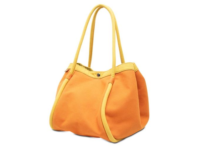 Hermès Borsa Hermes Sac Bag GM Tote a Spalla Arancione Giallo - vista 2