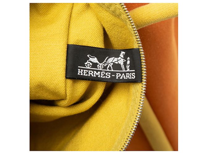 Hermès Borsa Hermes Sac Bag GM Tote a Spalla Arancione Giallo - vista 5