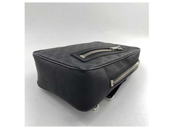 Borsa a tracolla Gucci in materiale GG Supreme Nero Rosso Blu navy - vista 3
