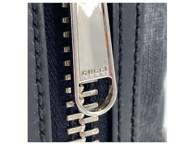 Borsa a tracolla Gucci in materiale GG Supreme Nero Rosso Blu navy - vista 8