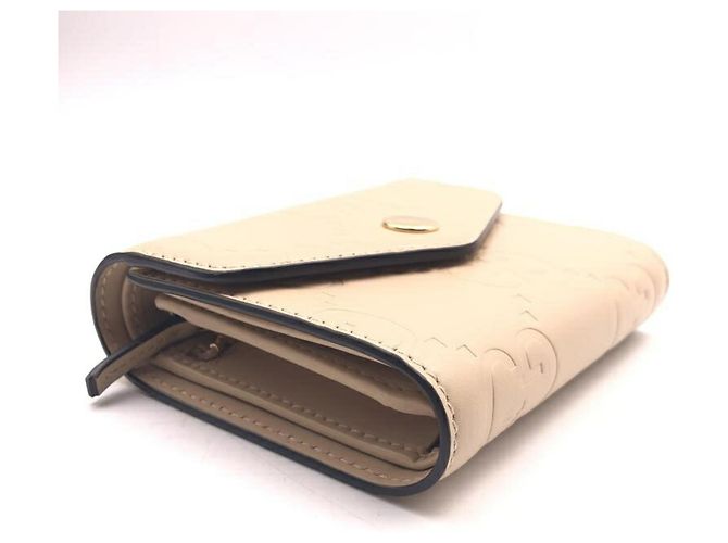 Gucci GG Emblem Double G Geldbörse Medium Beige - Ansicht 3