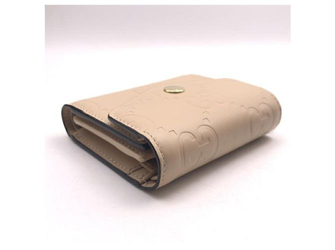 Gucci GG Emblem Double G Geldbörse Medium Beige - Ansicht 4