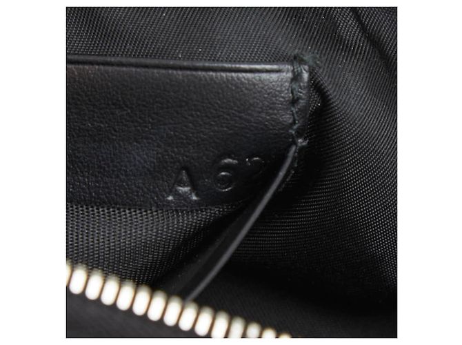 Borsa a tracolla con catena e placca con logo Triangle di Prada Nero - vista 12