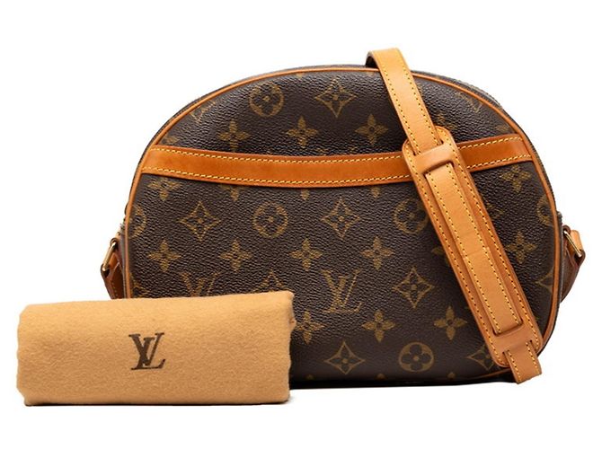Borsa a tracolla e a spalla Louis Vuitton Monogram Blois Marrone - vista 7