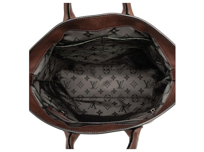 Borsa Tote Louis Vuitton Chaco Marrone - vista 4