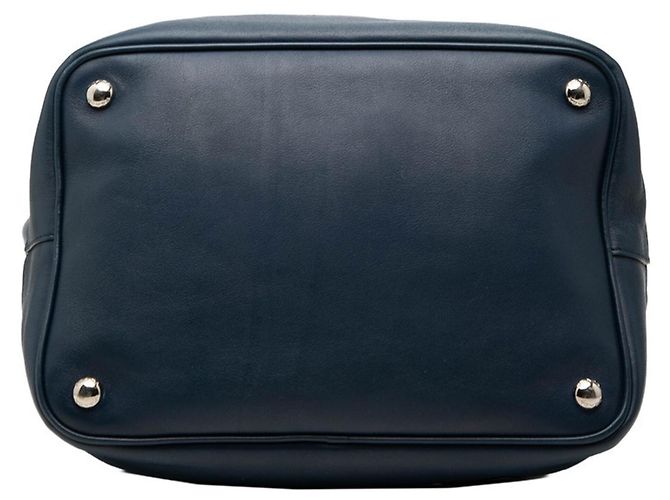 Borsa a mano/Borsa a tracolla con placca logo Triangle Prada Rosso Blu navy - vista 3