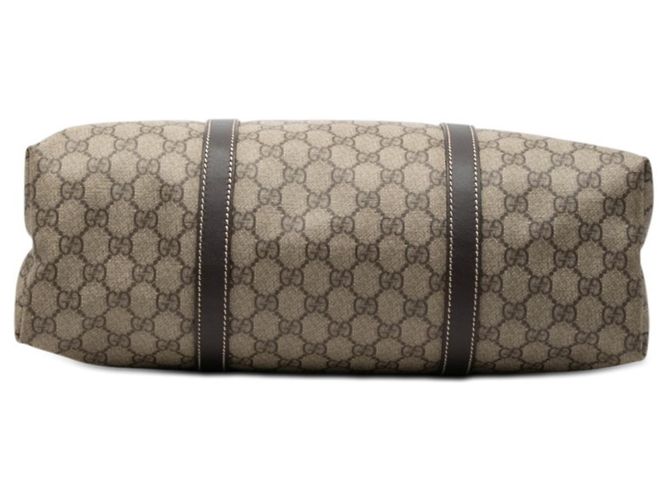 Borsa Tote Gucci GG Supreme Marrone Beige - vista 3
