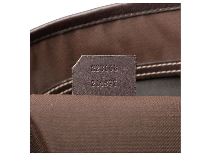 Borsa Tote Gucci GG Supreme Marrone Beige - vista 6