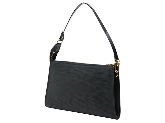 Pochette Accessoires in pelle Epi Louis Vuitton Nero - vista 2