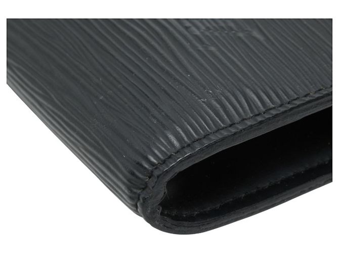 Pochette Accessoires in pelle Epi Louis Vuitton Nero - vista 4