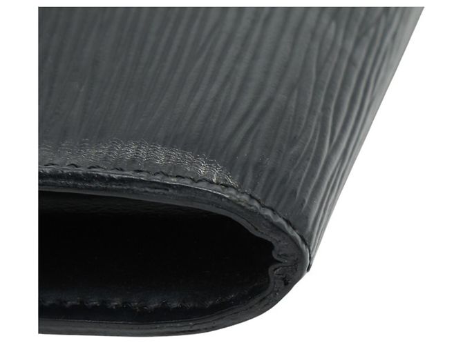 Pochette Accessoires in pelle Epi Louis Vuitton Nero - vista 5