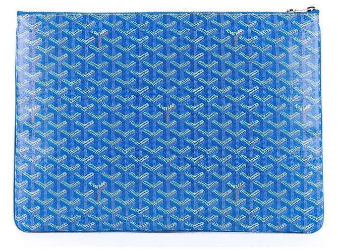 Goyard Pochette Saint Louis PM Bianco Blu Blu chiaro - vista 3