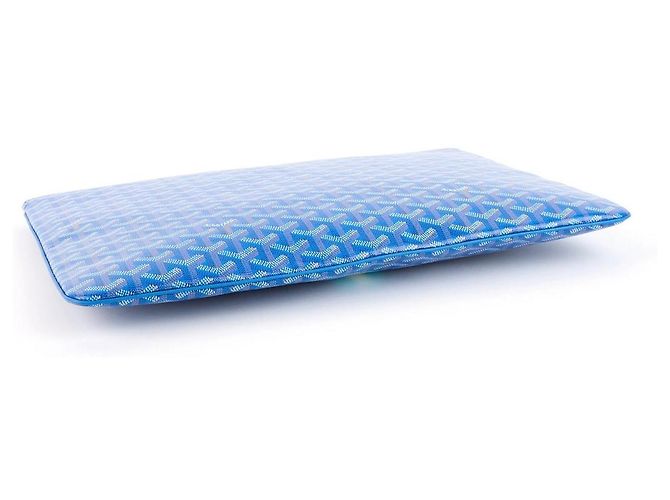 Goyard Pochette Saint Louis PM Bianco Blu Blu chiaro - vista 4