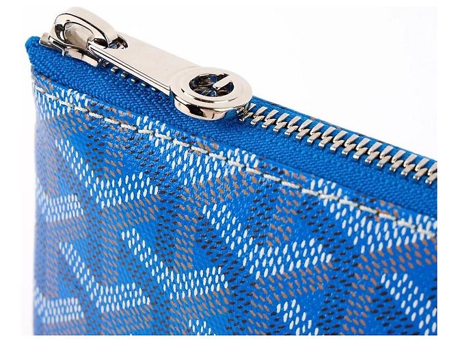 Goyard Pochette Saint Louis PM Bianco Blu Blu chiaro - vista 7
