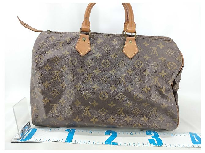 Borsa Louis Vuitton Speedy Monogram Canvas 35 Marrone - vista 2