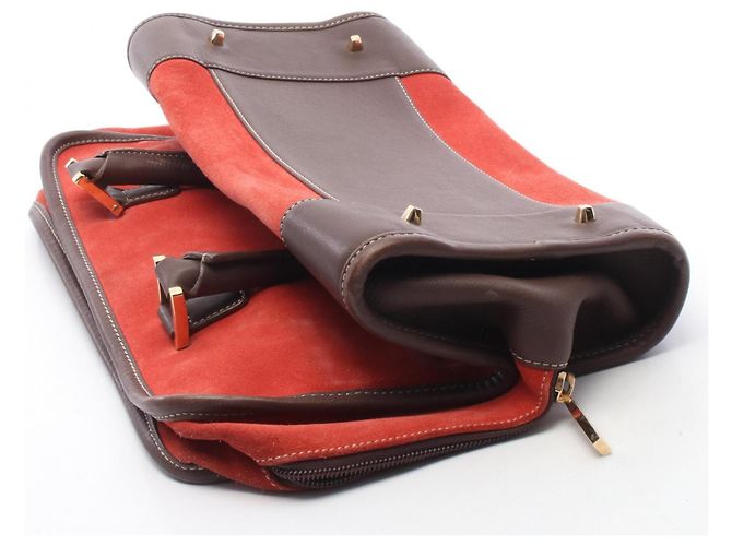 Loewe Amazona 32 Handtasche Braun Rot - Ansicht 11