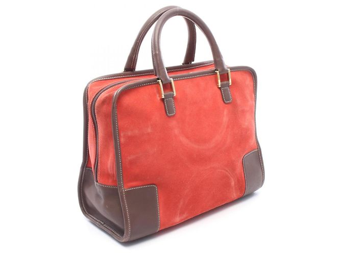 Loewe Amazona 32 Handtasche Braun Rot - Ansicht 2