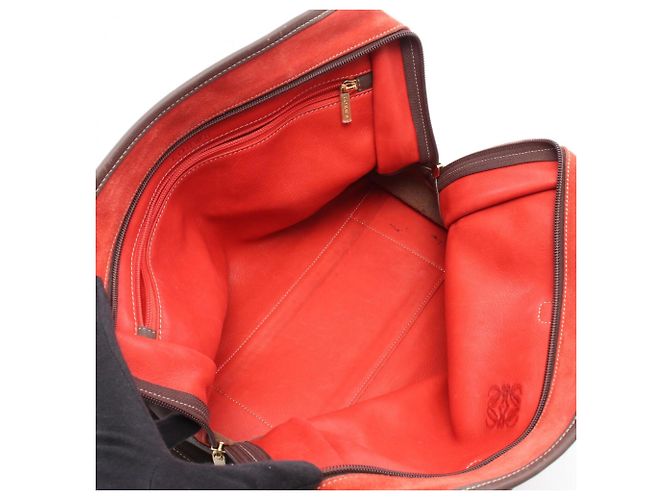 Loewe Amazona 32 Handtasche Braun Rot - Ansicht 3