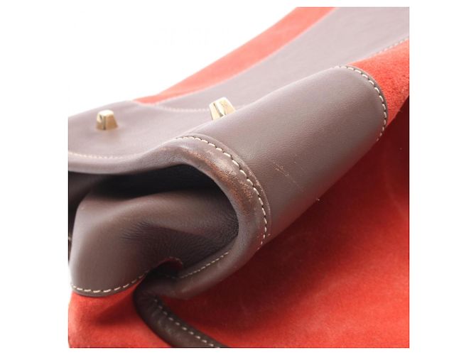 Loewe Amazona 32 Handtasche Braun Rot - Ansicht 7
