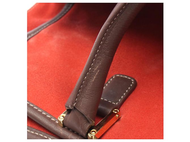 Loewe Amazona 32 Handtasche Braun Rot - Ansicht 9