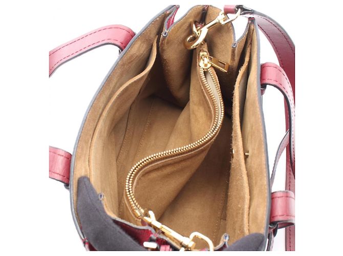 Loewe Gate Handtasche mit Tragegriff Rot Bordeaux - Ansicht 3