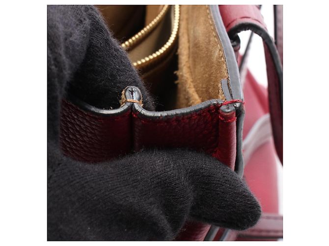 Loewe Gate Handtasche mit Tragegriff Rot Bordeaux - Ansicht 5