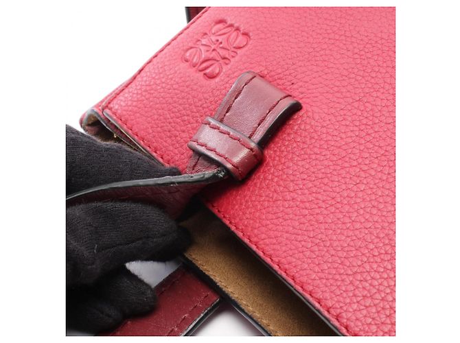 Loewe Gate Handtasche mit Tragegriff Rot Bordeaux - Ansicht 6