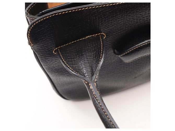 Borsa a tracolla in pelle nera Loewe Barcelona Nero - vista 6
