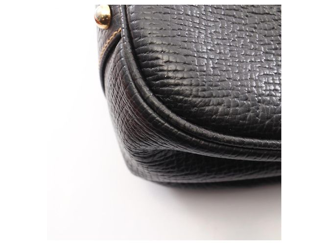 Borsa a tracolla in pelle nera Loewe Barcelona Nero - vista 8