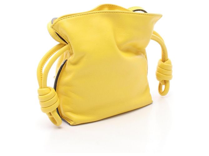 Clutch Mini Flamenco Loewe Gialla Borsa a Spalla Giallo - vista 2