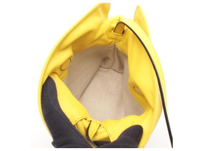 Clutch Mini Flamenco Loewe Gialla Borsa a Spalla Giallo - vista 3