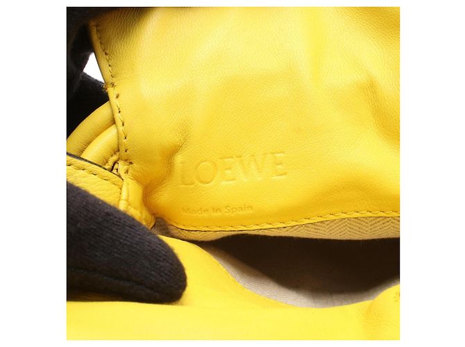 Clutch Mini Flamenco Loewe Gialla Borsa a Spalla Giallo - vista 4