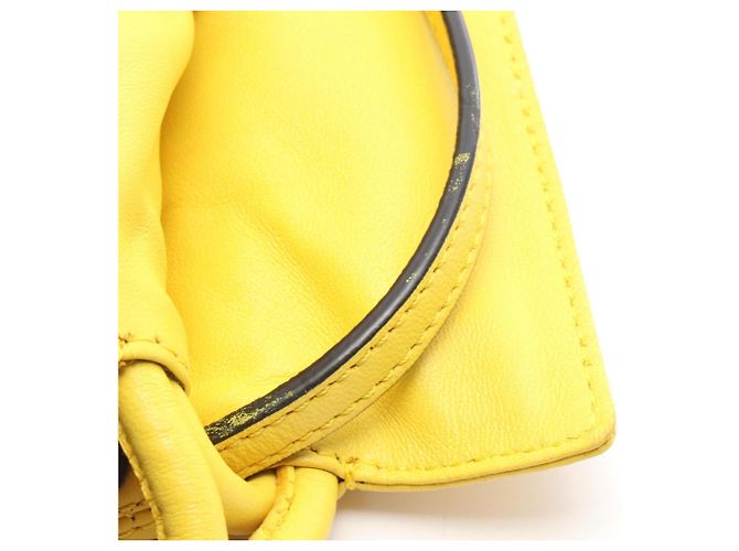 Clutch Mini Flamenco Loewe Gialla Borsa a Spalla Giallo - vista 6
