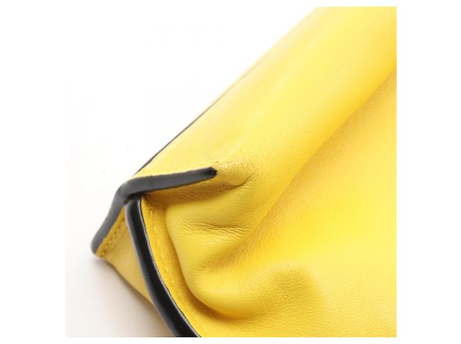 Clutch Mini Flamenco Loewe Gialla Borsa a Spalla Giallo - vista 7