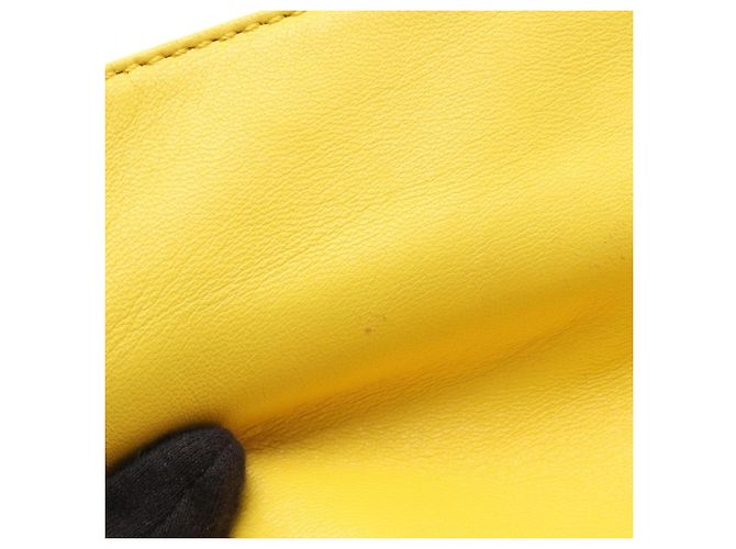 Clutch Mini Flamenco Loewe Gialla Borsa a Spalla Giallo - vista 9