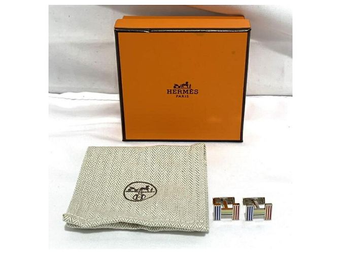 Hermès Abotoaduras HERMES em prata - vista 7
