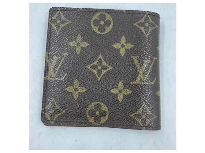 Portefeuille pliable Louis Vuitton Monogram Marron - vue 3