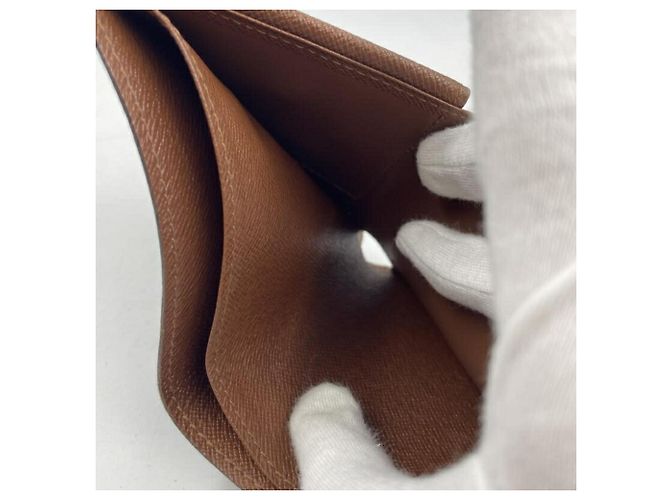 Portefeuille pliable Louis Vuitton Monogram Marron - vue 6