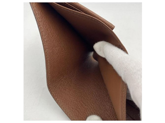 Portefeuille pliable Louis Vuitton Monogram Marron - vue 7
