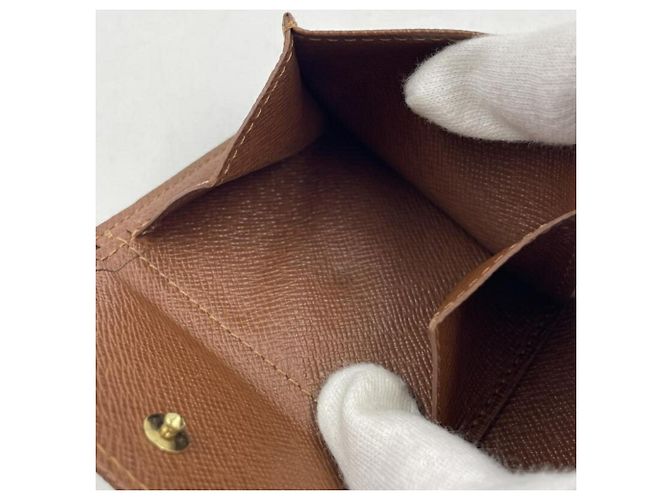 Portefeuille pliable Louis Vuitton Monogram Marron - vue 8
