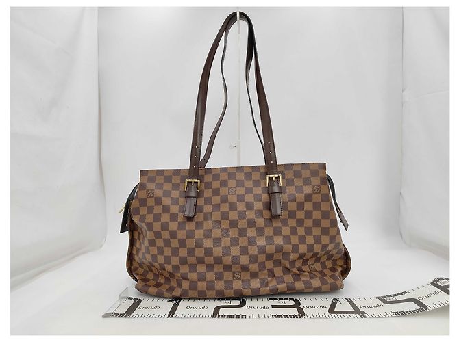 Borsa Louis Vuitton Chelsea Damier Marrone - vista 2